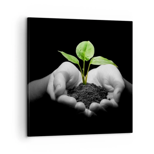 Vászonkép - Szeretem a természetet, védem azt - 60x60 cm