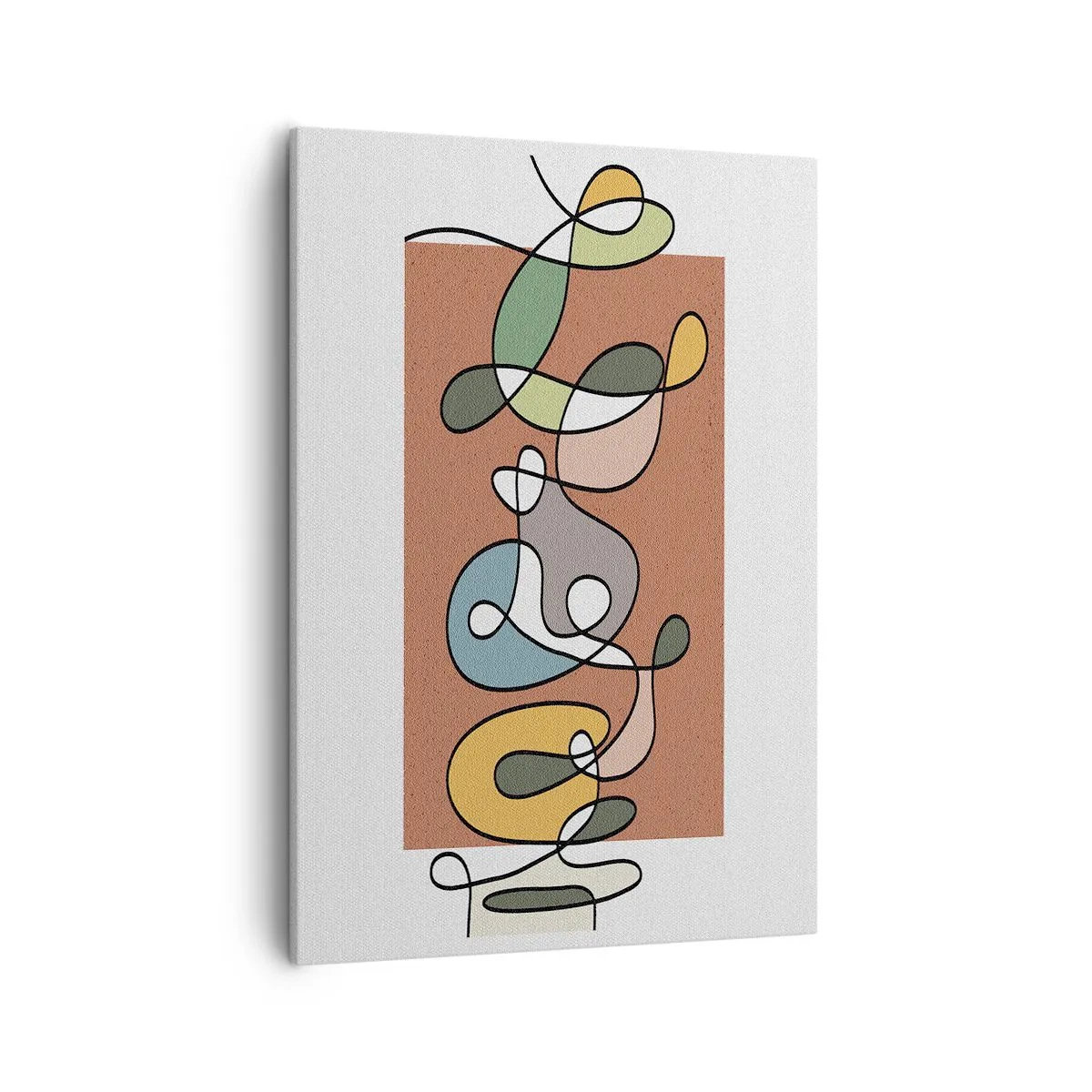 Vászonkép - Absztrakció: színes kuszaság - 50x70 cm