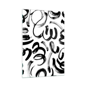 Üveg kép - Feketén-fehéren - 70x100 cm