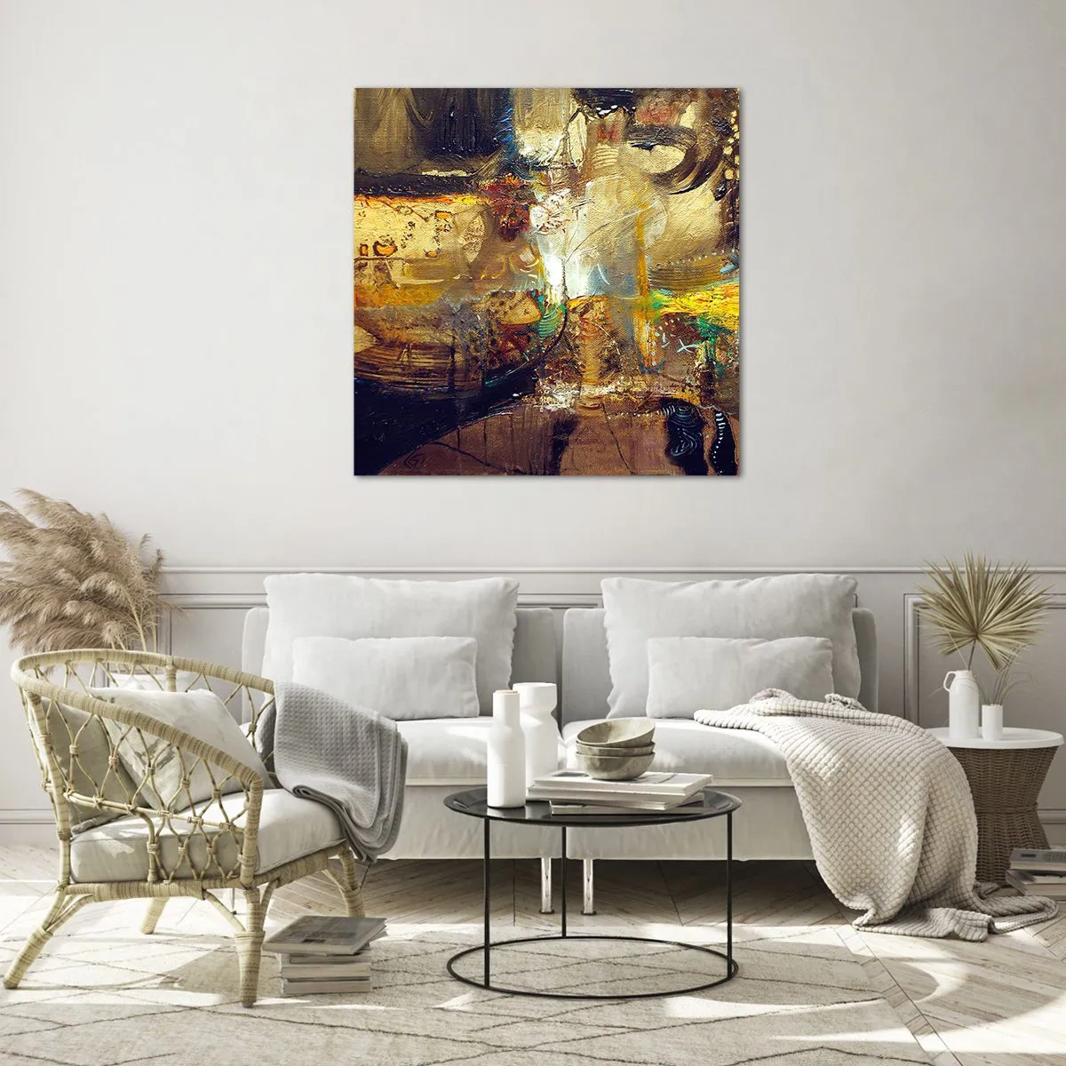 Üveg kép - Hideg, melegebb,meleg - 60x60 cm