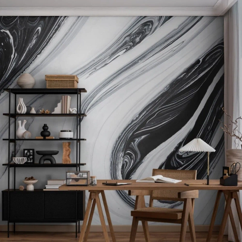 Fotótapéta Premium Canvas - Az ellentétek ötvözése - Festék, Darab, Modern - 200x140 cm