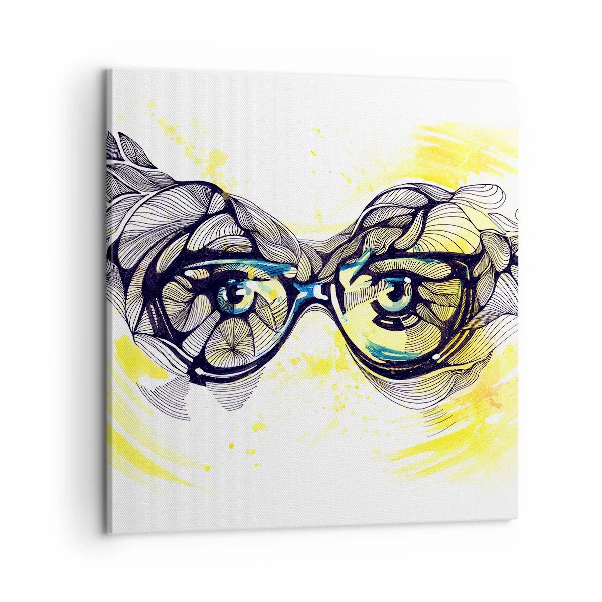 Vászonkép - Kék szemüvegen keresztül - 50x50 cm