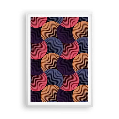 Poszter fekete keretben - Körkörös ritmusban - 70x100 cm
