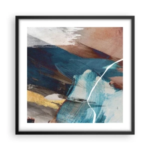 Poszter fehér keretben - Lelkesedéssel és energiával - 50x50 cm