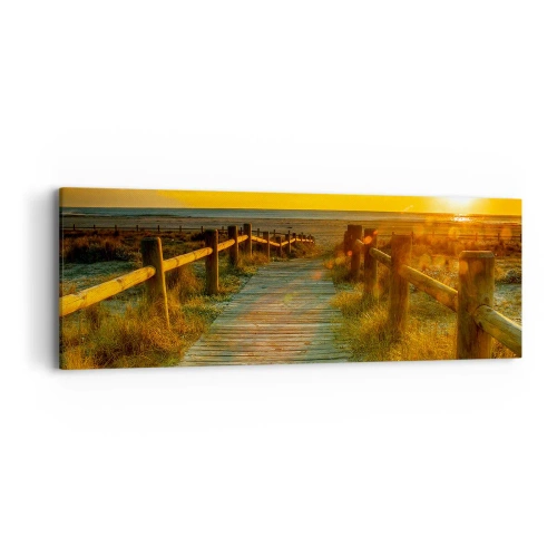 Vászonkép - Régi aranyban fürdetve - 90x30 cm