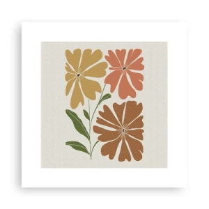 Poszter - Természet és geometria - 30x30 cm