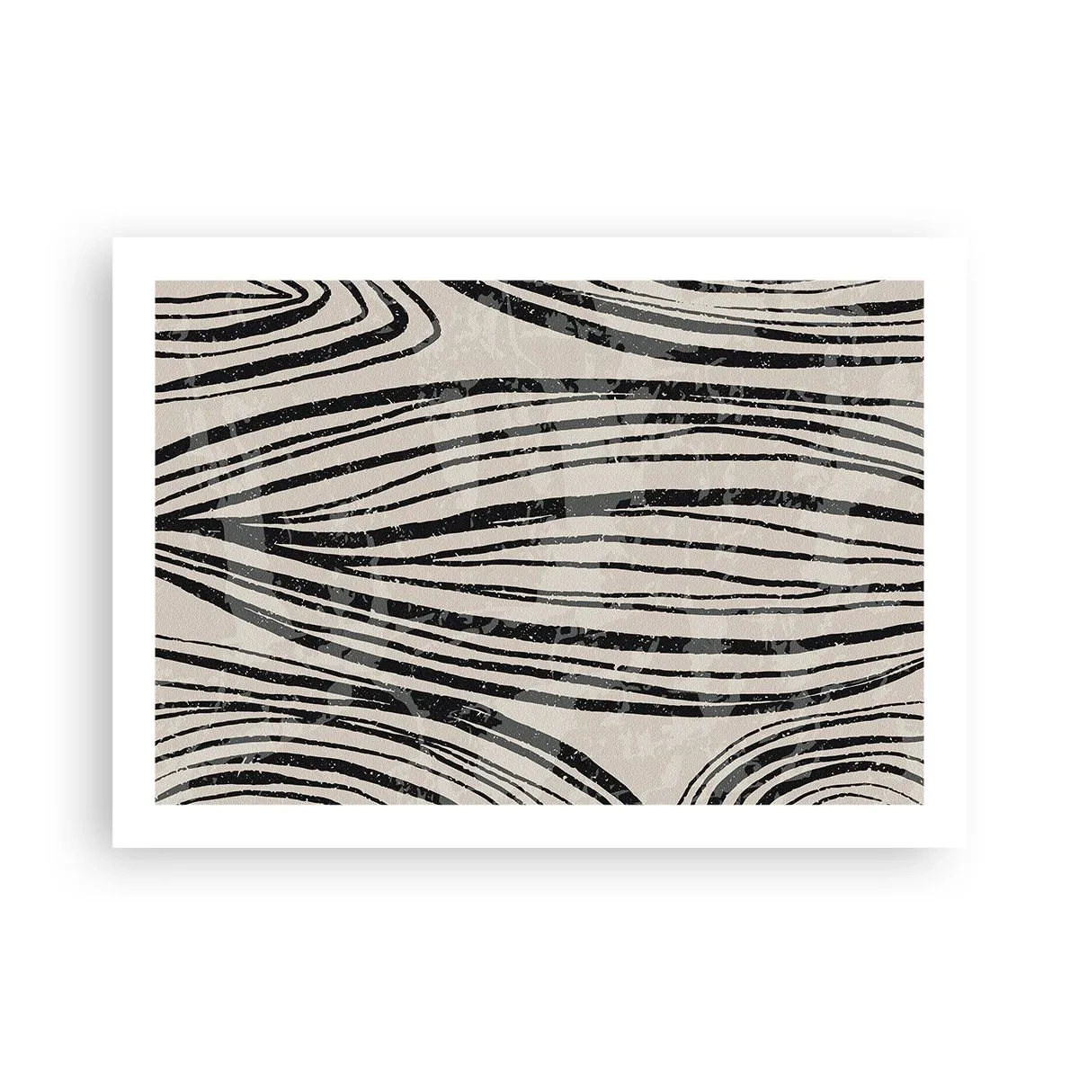 Poszter - Vonalak csobbanása - 70x50 cm