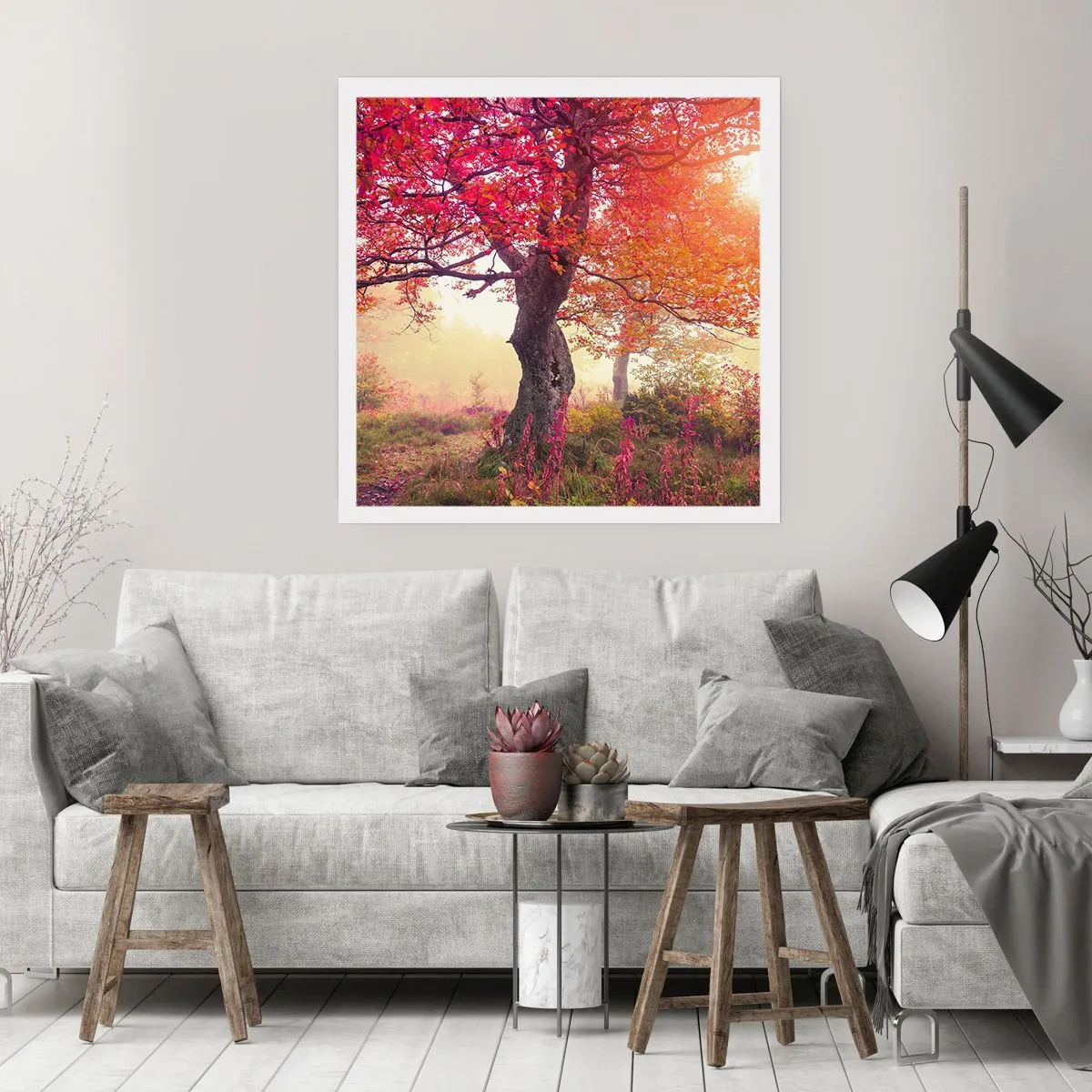 Poszter - Virágzás őrülete - 40x40 cm