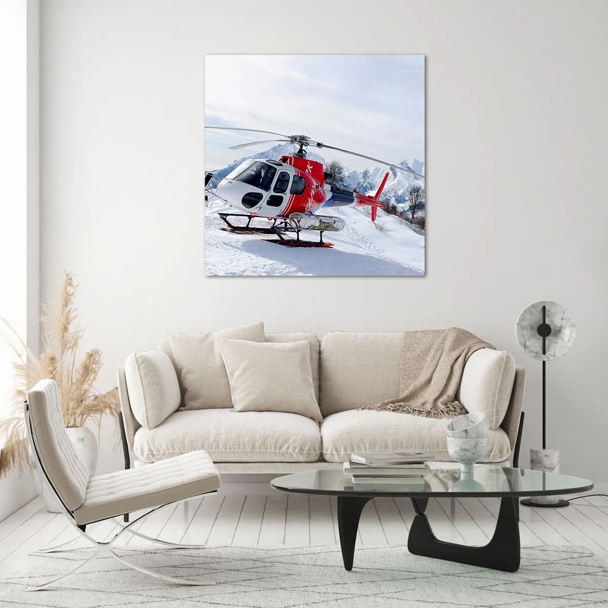 Üveg kép - Mindig készen - 30x30 cm