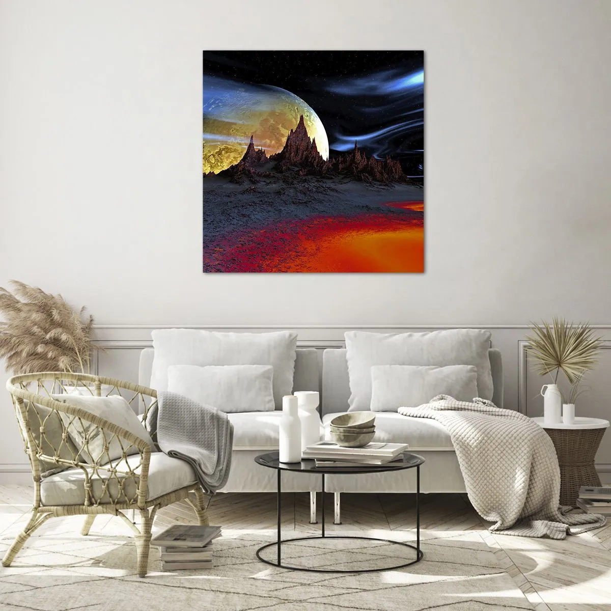 Üveg kép - Ismeretlen világ - 60x60 cm