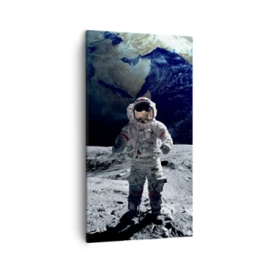 Vászonkép - Üdvözlet a Holdról - 45x80 cm