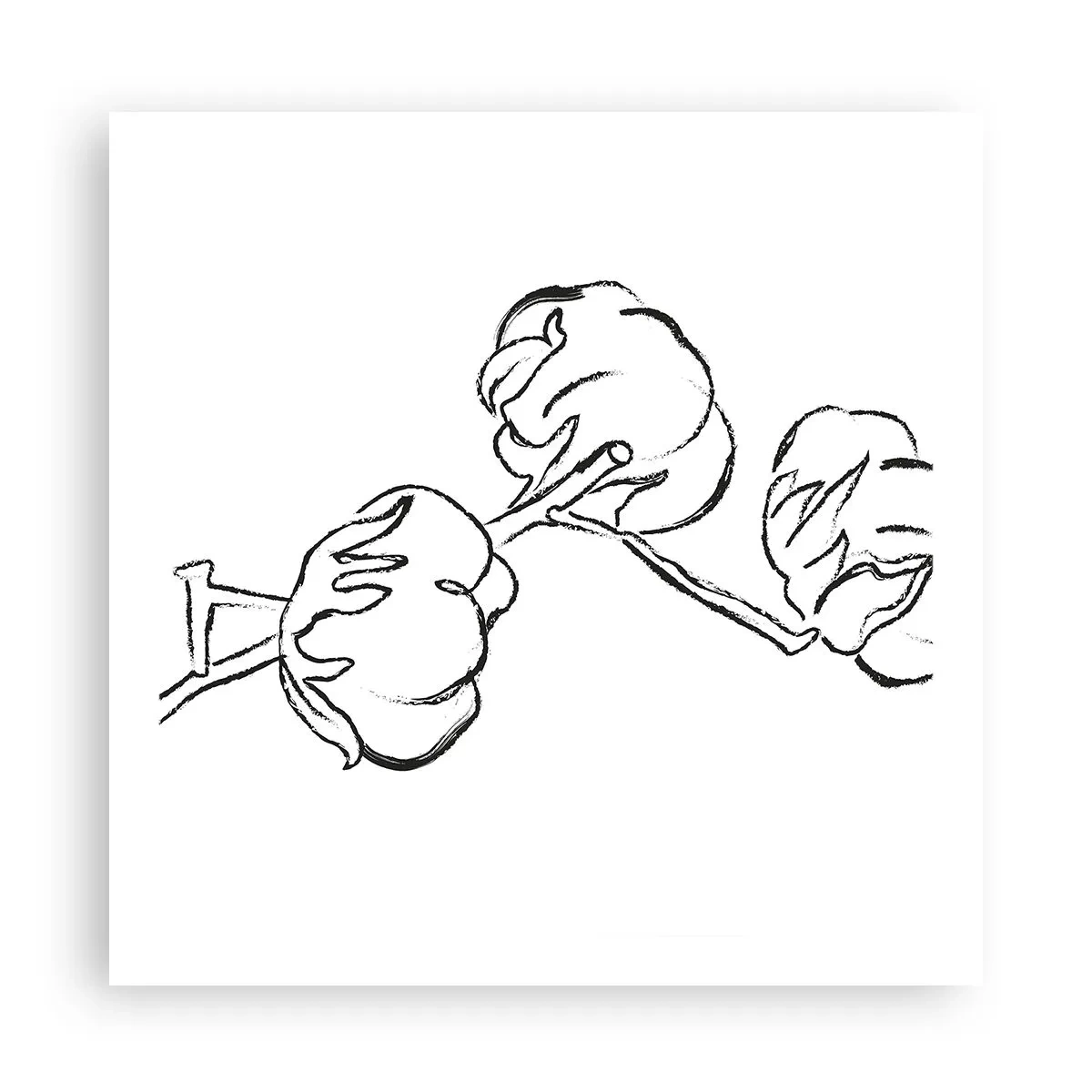 Poszter - Pamut pehely - 60x60 cm
