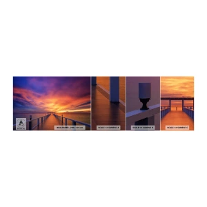 Fotótapéta Minta Öntapadós Deluxe Sticker - Vég nélkül - Tájkép, Móló, Napnyugta - 100x30 cm