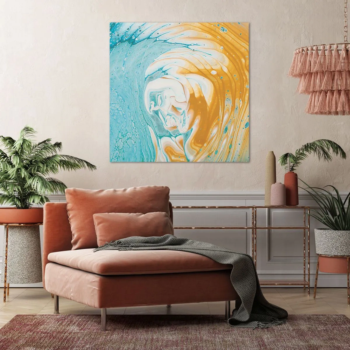 Vászonkép - Pasztell örvény - 40x40 cm