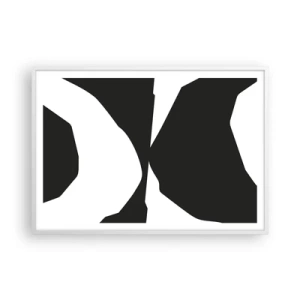 Poszter fekete keretben - Pozitív-negatív - 100x70 cm