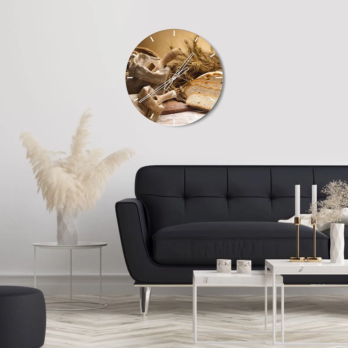 Falióra, Óra - Hogyan vágta le a késsel - 40x40 cm