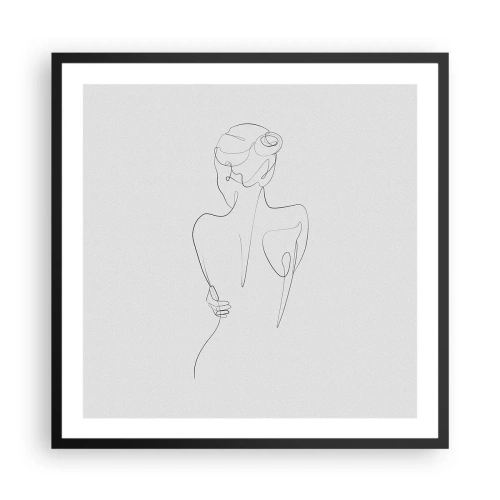 Poszter fehér keretben - Testzene - 60x60 cm