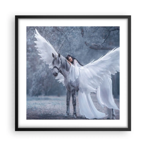 Poszter fehér keretben - Egy ihletett pillanat - 50x50 cm