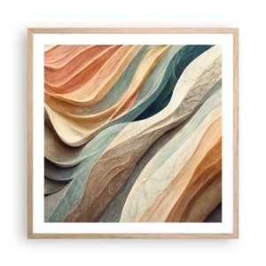 Poszter világos tölgy keretben - Változás előtti pillanat - 60x60 cm