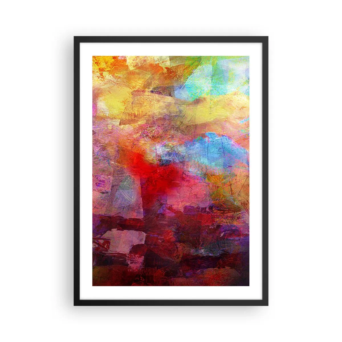 Poszter fehér keretben - Nézz bele a szivárványba - 50x70 cm