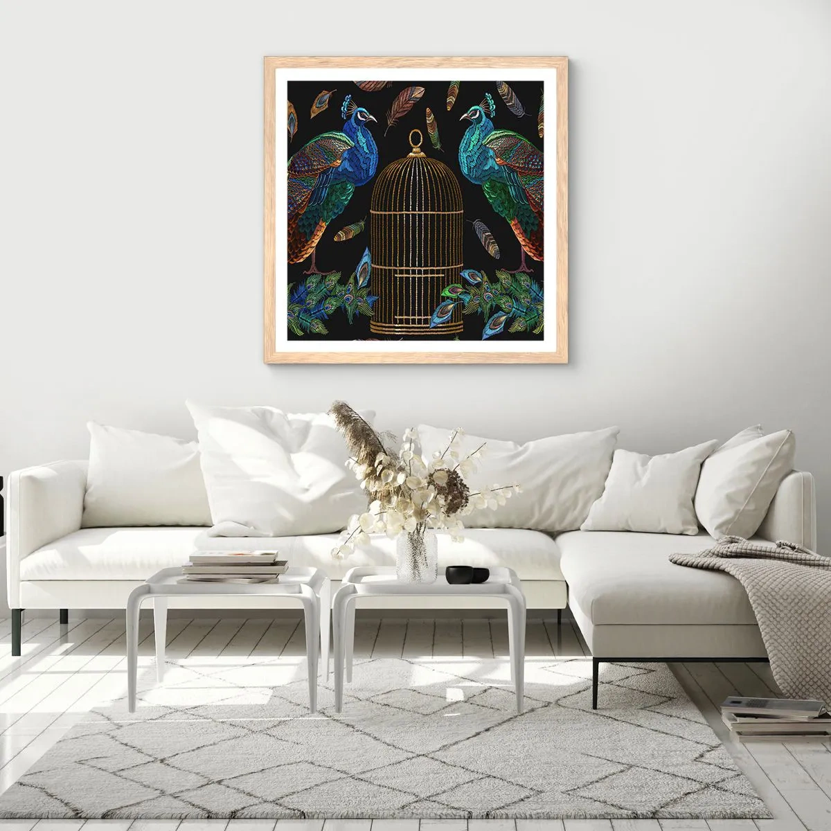 Poszter világos tölgy keretben - Királyi köntösben - 40x40 cm