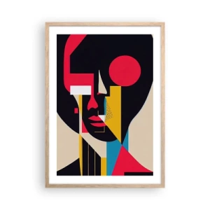 Poszter világos tölgy keretben - Az ő belső világa - 50x70 cm