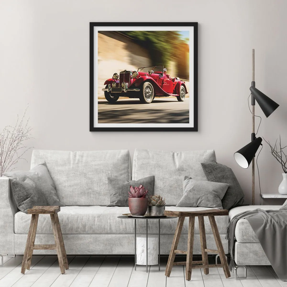 Poszter fehér keretben - Szebb, mint Szamothrakéi Niké - 40x40 cm