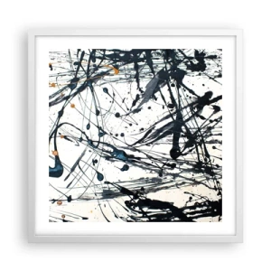 Poszter fekete keretben - Expresszionista absztrakció - 50x50 cm