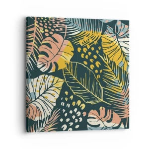 Vászonkép - Leveles fantázia - 30x30 cm