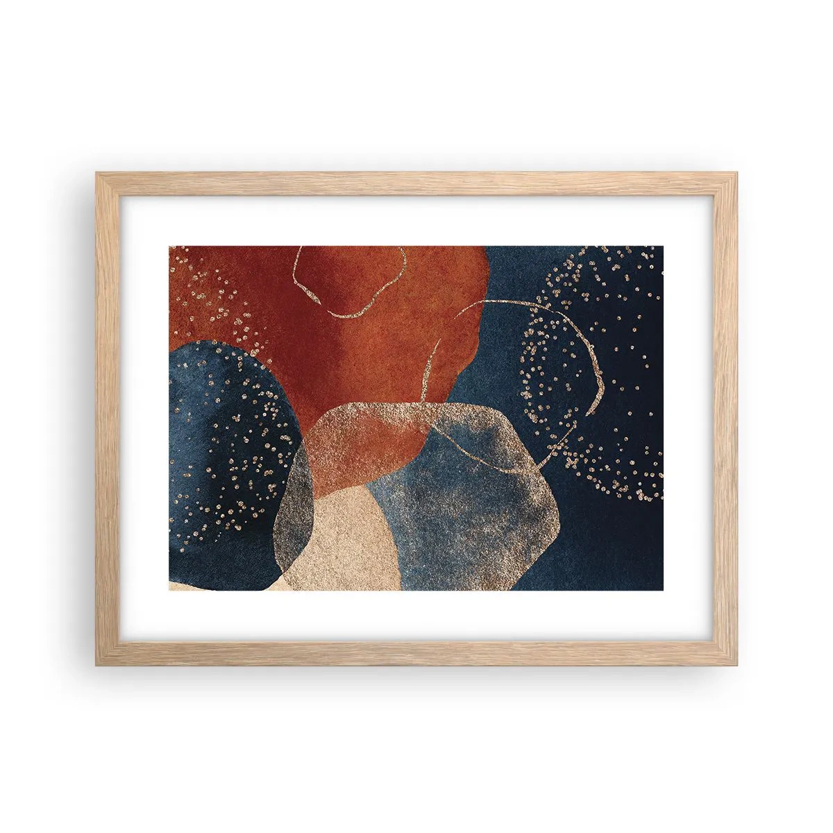 Poszter világos tölgy keretben - A lét könnyedsége - 40x30 cm