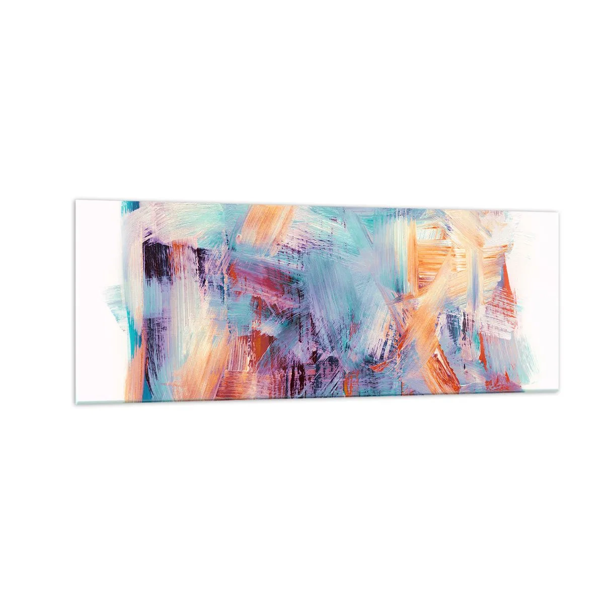 Üveg kép - Színes rendetlenség - 140x50 cm