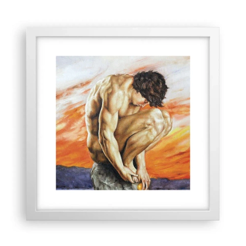 Poszter fekete keretben - Elmerülve önmagában - 30x30 cm