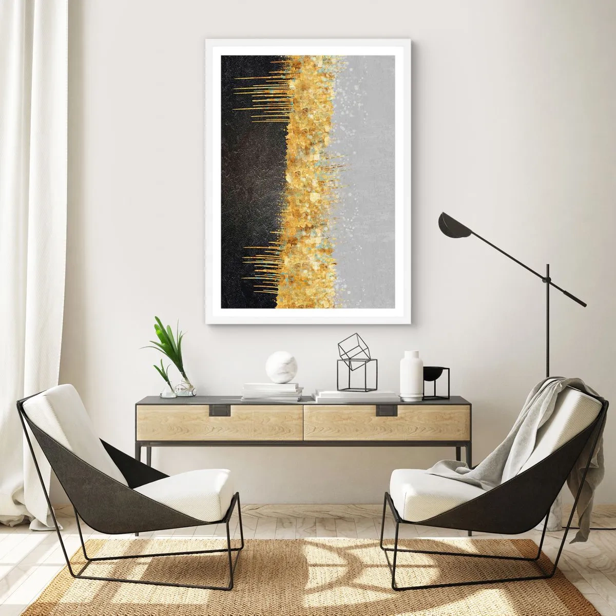 Poszter fekete keretben - Befelé és felfelé - 61x91 cm