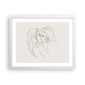 Poszter fekete keretben - Összegabalyodva az érzésben - 50x40 cm