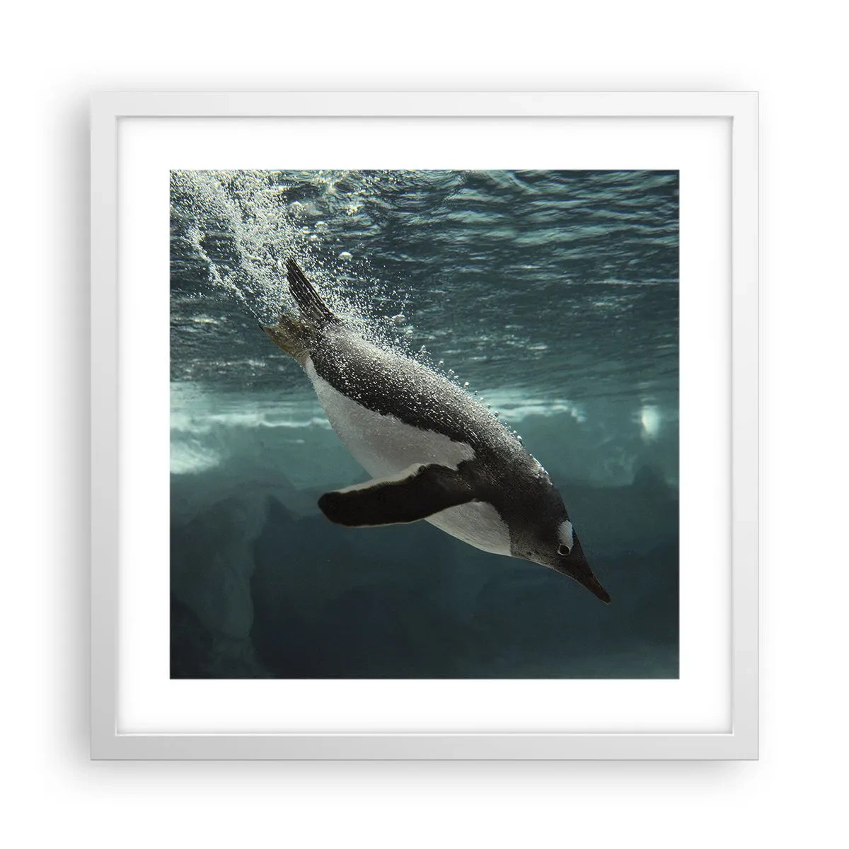 Poszter fekete keretben - Üdv a világomban - 40x40 cm