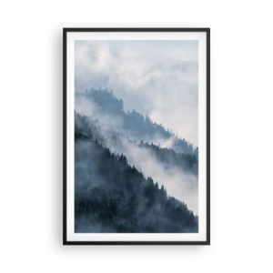 Poszter fehér keretben - A hegyek misztikája - 61x91 cm