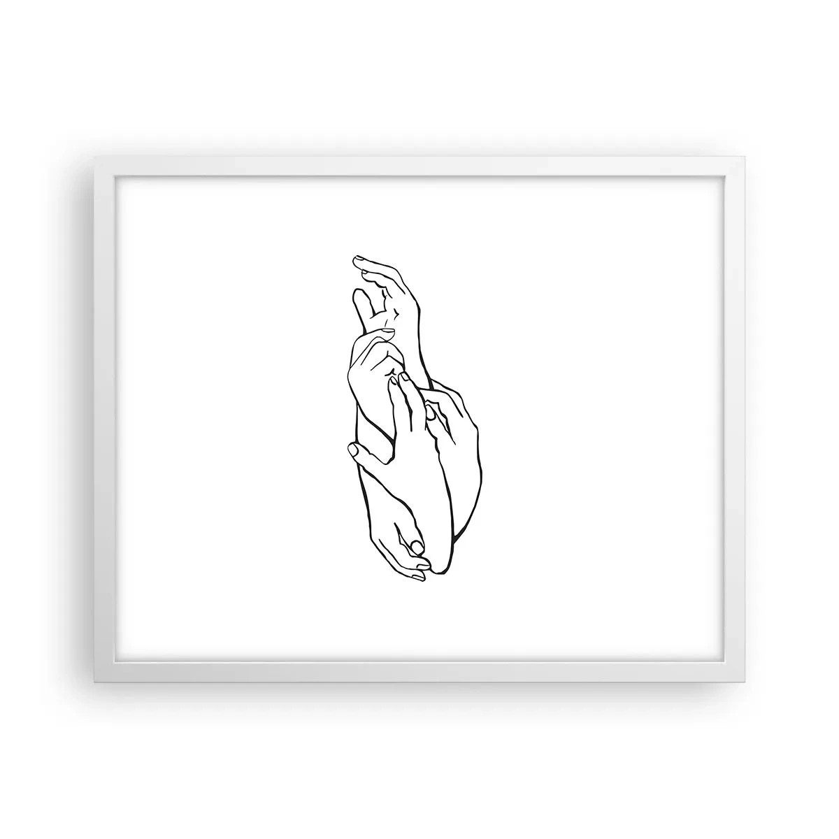 Poszter fekete keretben - Jó érintés - 50x40 cm