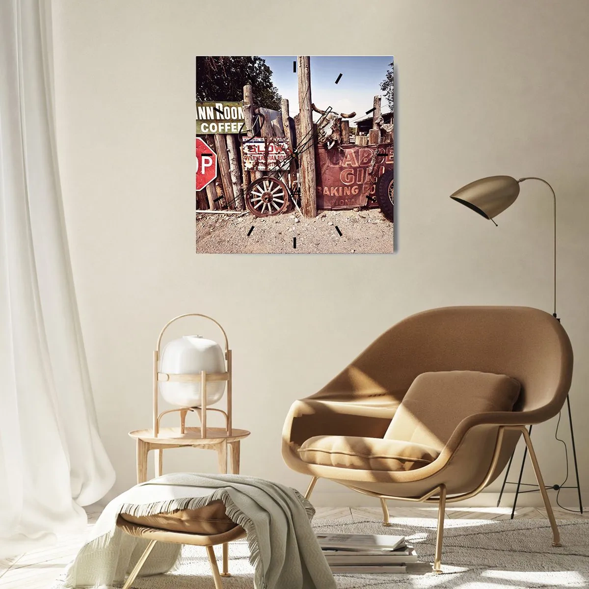 Falióra, Óra - És megállt az idő - 30x30 cm