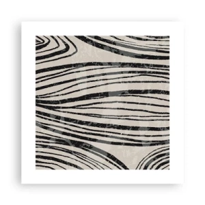 Poszter - Vonalak csobbanása - 40x40 cm