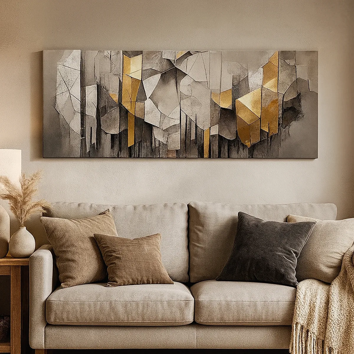 Vászonkép - Kompozíció jégből és fényből - 30x30 cm