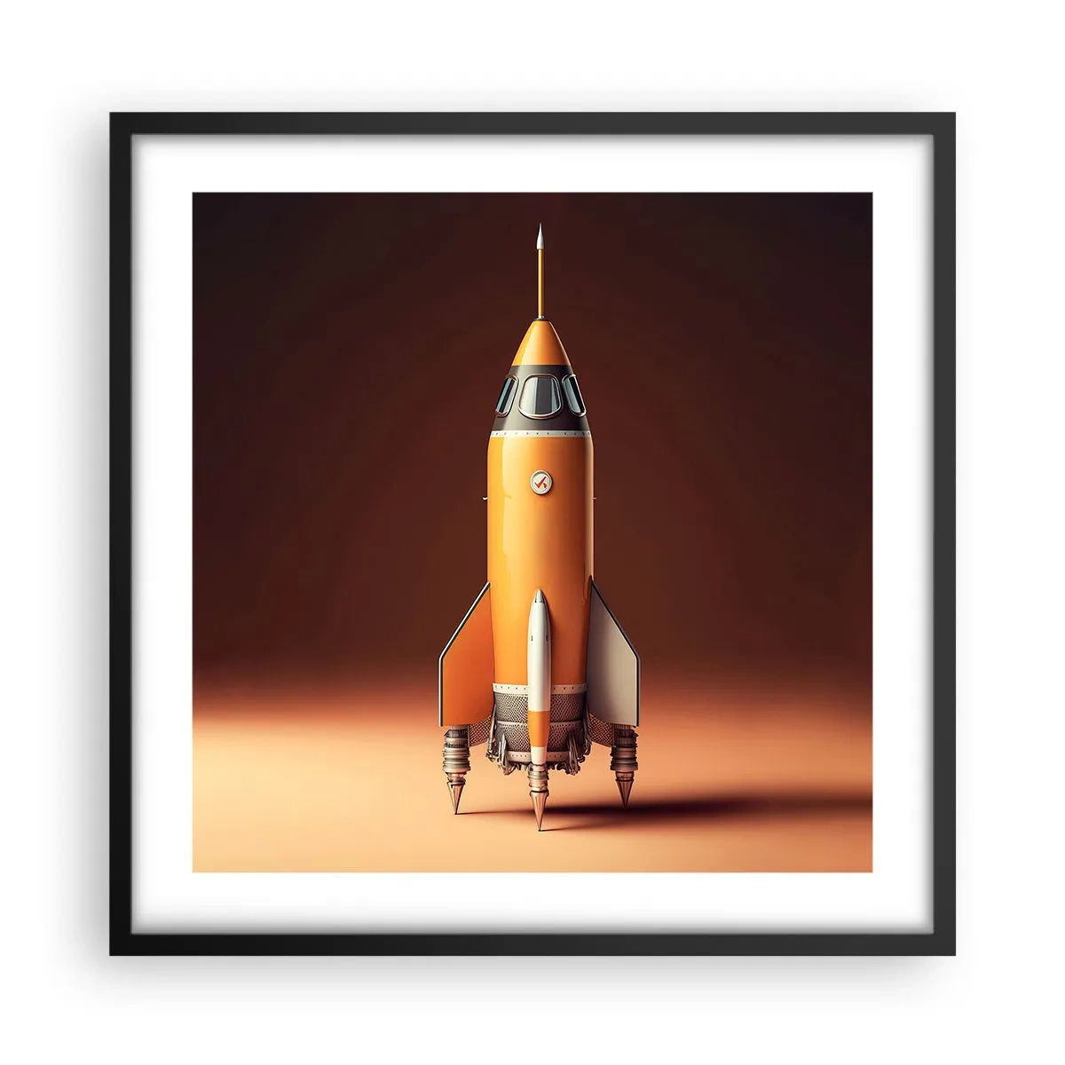 Poszter fehér keretben - Egy álommal kezdődik - 50x50 cm