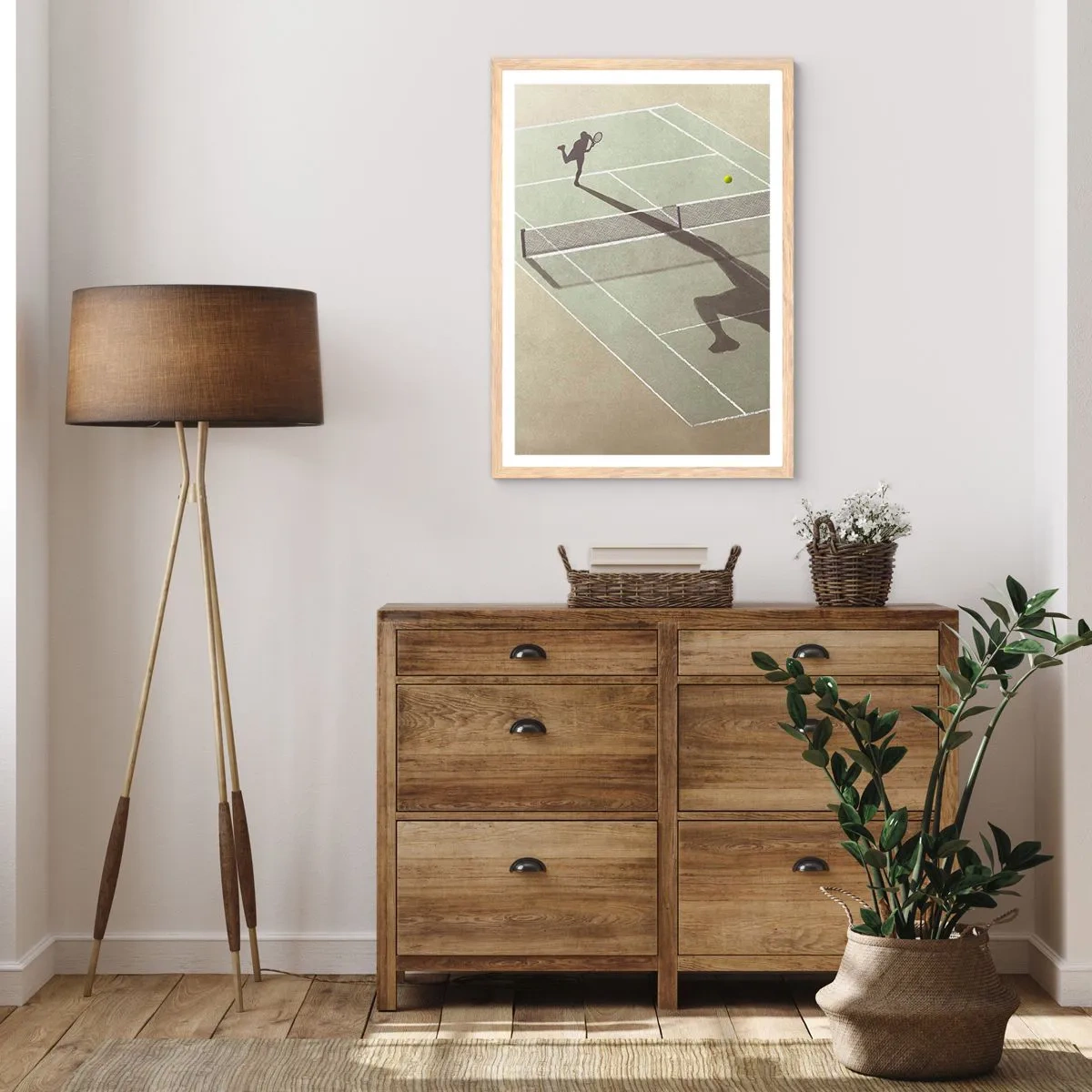 Poszter világos tölgy keretben - Önmagumk legyőzése - 70x100 cm