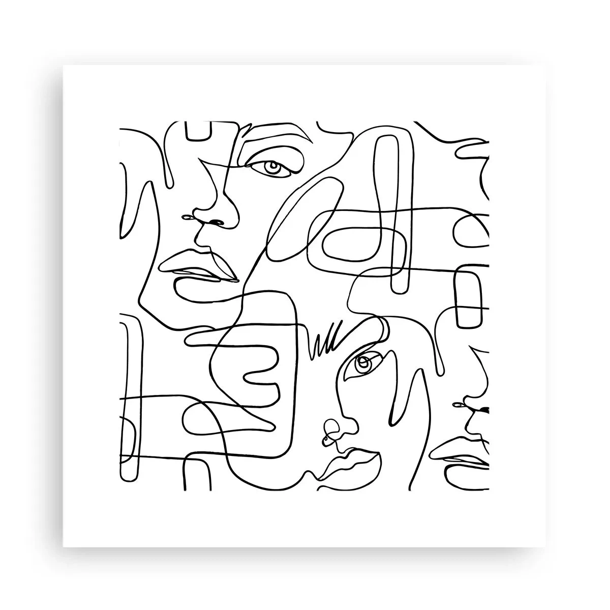 Poszter - Összegabalyodott érzelmekben - 30x30 cm