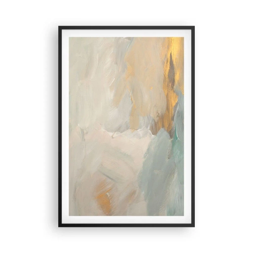 Poszter fehér keretben - Absztrakció - a szelídség földje - 61x91 cm