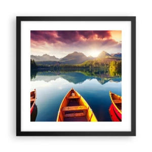 Poszter fehér keretben - Semmi a természet ellen - 40x40 cm