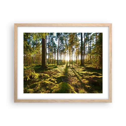 Poszter világos tölgy keretben - … A hét erdőn túl - 50x40 cm