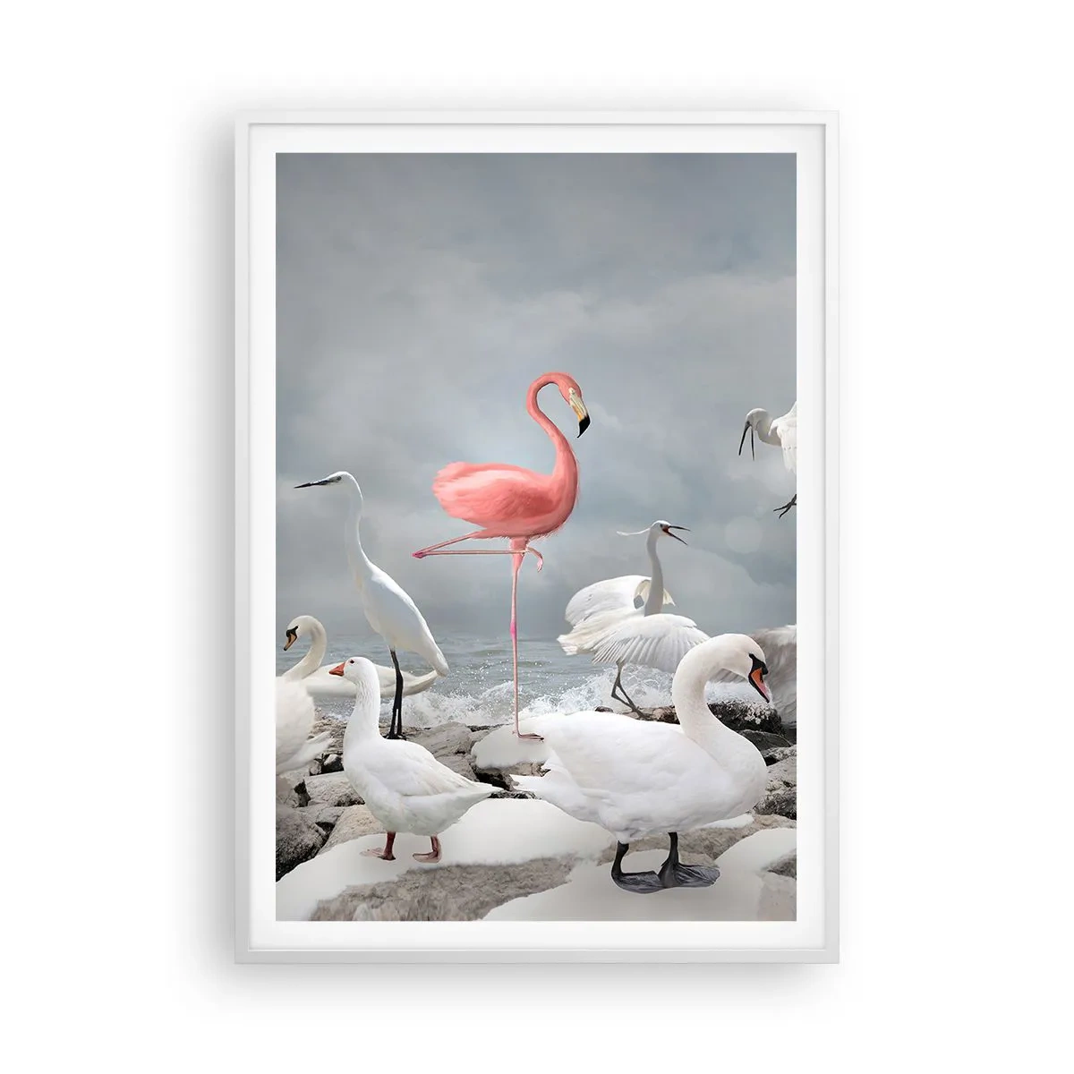 Poszter fekete keretben - Hogy kerültem ide? - 70x100 cm