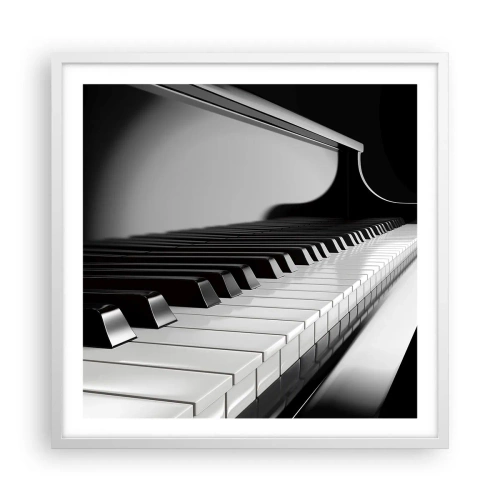 Poszter fekete keretben - A formák és színek harmóniája - 60x60 cm