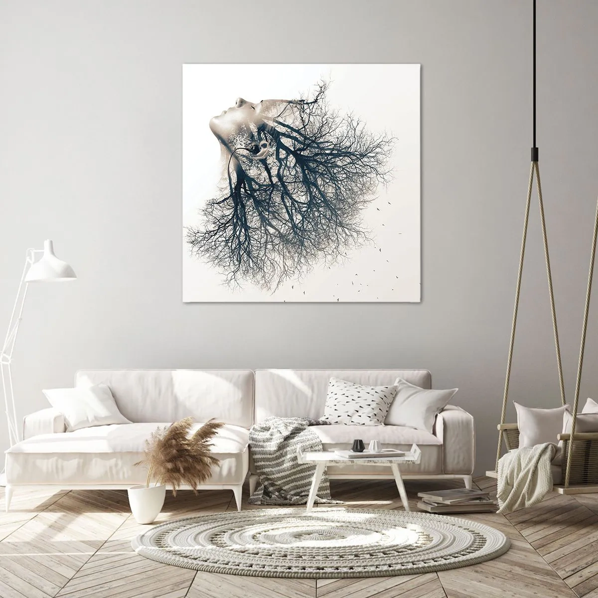 Vászonkép - Hallgatva a fa suttogását - 50x50 cm