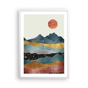 Poszter fekete keretben - A világ keresztmetszete - 50x70 cm